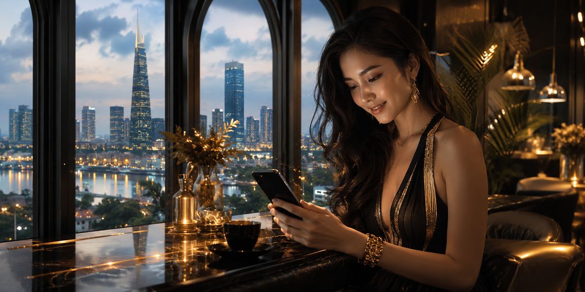 Người chơi tại TP.HCM thư giãn với thiết bị di động và cà phê – trải nghiệm giải trí cân bằng