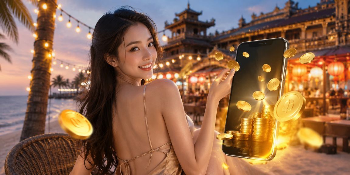 Người dùng tại chợ đêm Huế kiểm tra sự kiện thể thao và đăng ký tài khoản onbet2 qua điện thoại