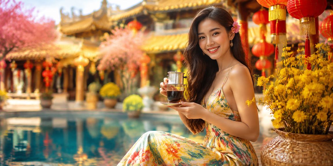 Không gian VIP sang trọng tại Huế với phong cách giải trí cao cấp và tách cà phê Việt Nam