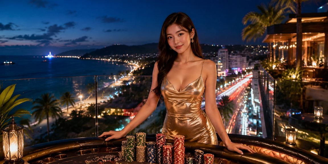 Màn hình neon casino tại Phú Quốc gợi cảm giác đặt cược hồi hộp qua mobile